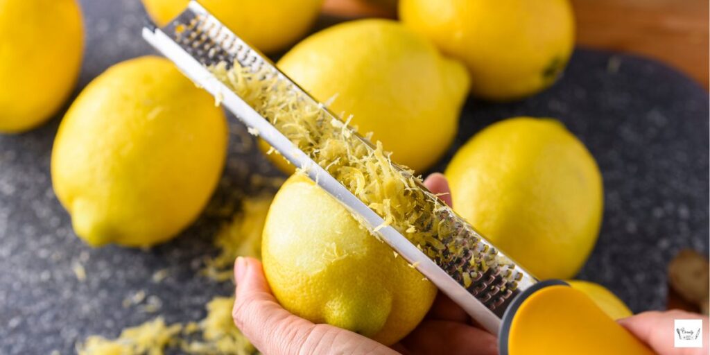 Fresh lemon zest brings out a zesty citrus flavor.