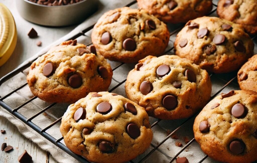 Banana Bread Chocolate Chip Cookies