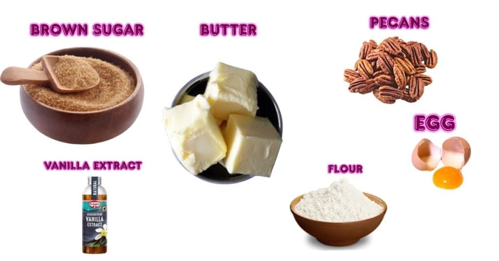 pecan cookies Recipe Ingredients