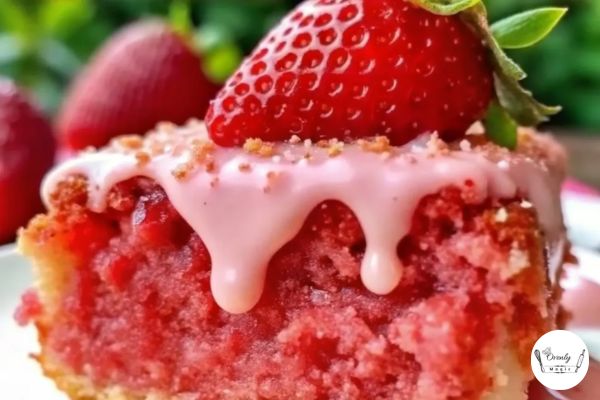 Easy strawberry honeybun cake recipe