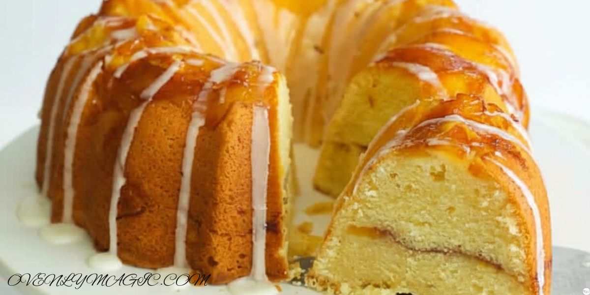 Peach Cobbler Pound Cake Recipe (Easy & Moist)