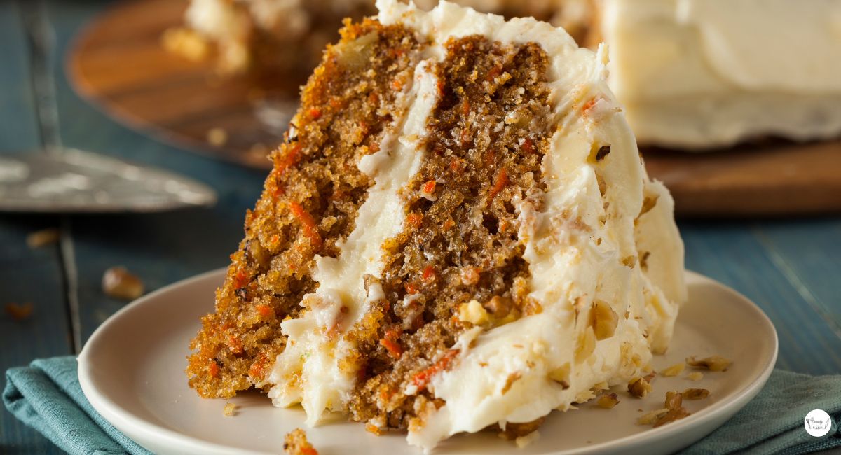 Hawaiian Carrot Pineapple Cake with frosting