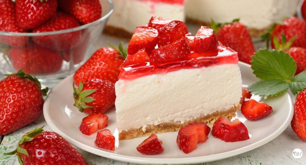 gooey cream cheese swirl inside the strawberry cake – a creamy, fruity treat.