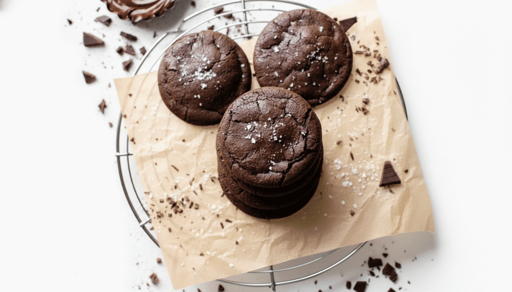 Nutella Chocolate Lava Cookie showing gooey molten chocolate center