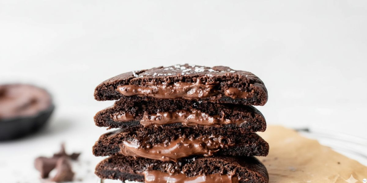 Nutella Chocolate Lava Cookies Recipe – Soft, Gooey
