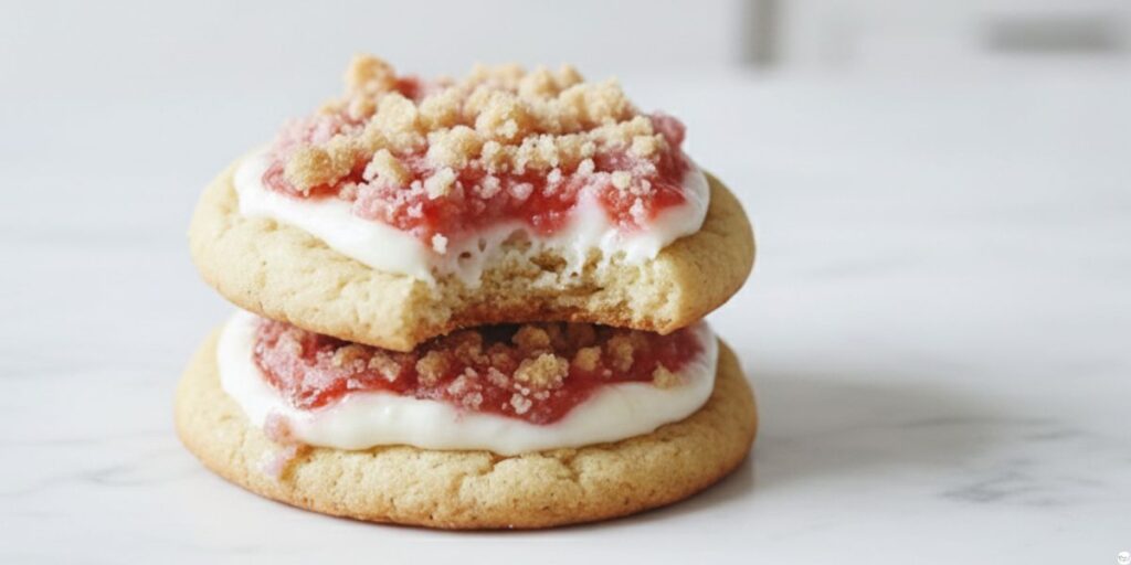 Strawberry Cream Cheese Cookies soft and buttery with strawberry swirl