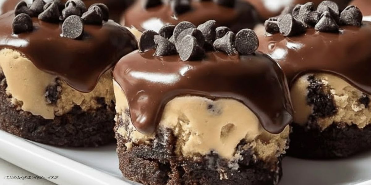 Chocolate Chip Cookie Dough Brownie Bites