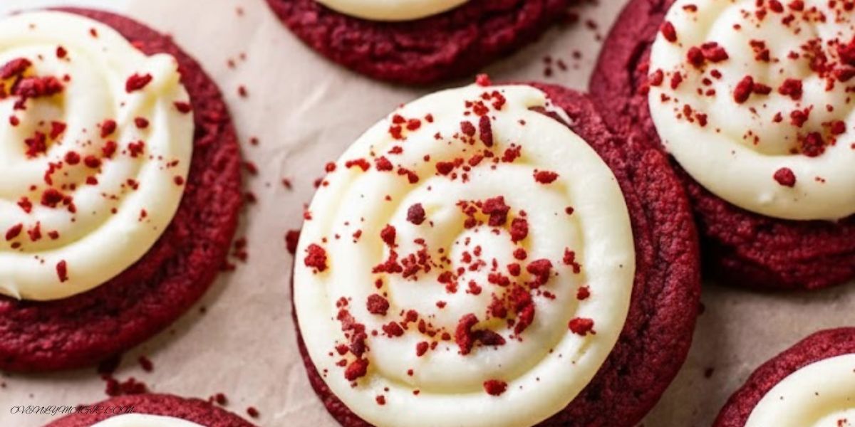 Frosted Red Velvet Cupcake Cookies
