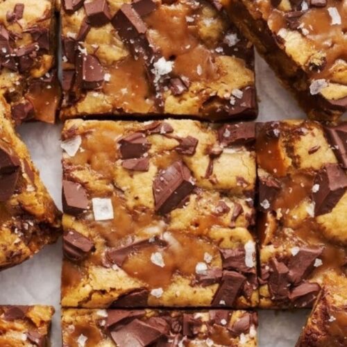 Peanut Butter Toffee Chocolate Chunk Bars