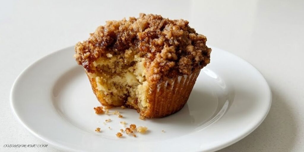 Soft and moist Apple Cinnamon Muffins with crumbly streusel topping