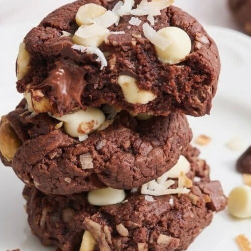 Easy Chocolate Coconut Cookies