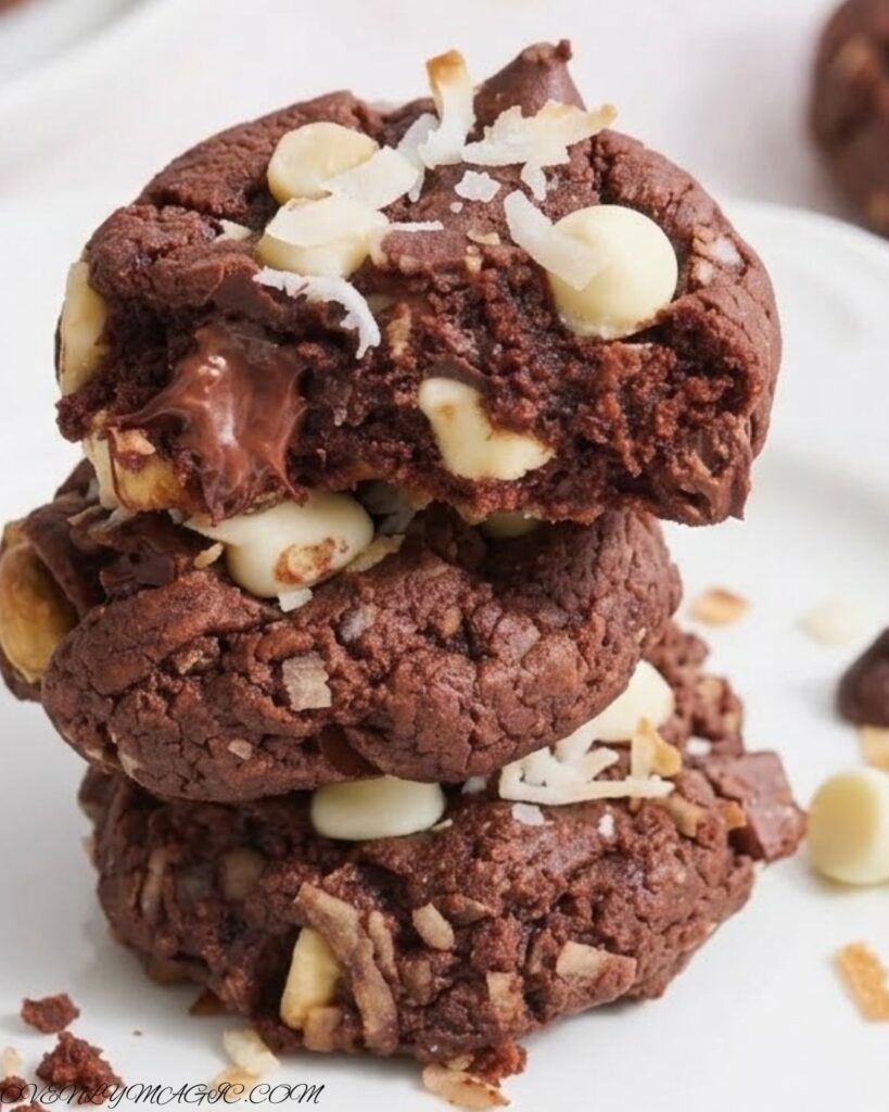 Easy Chocolate Coconut Cookies