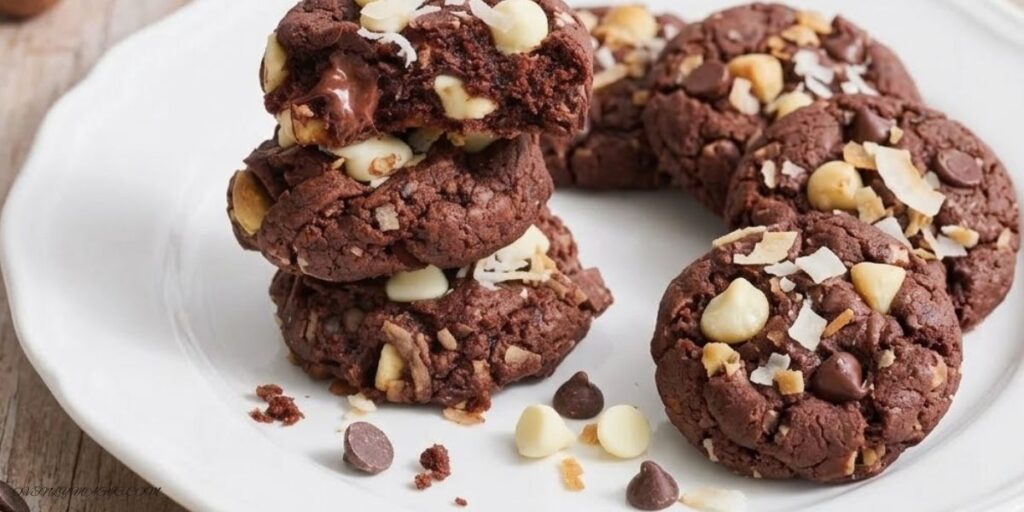 Easy Chocolate Coconut Cookies