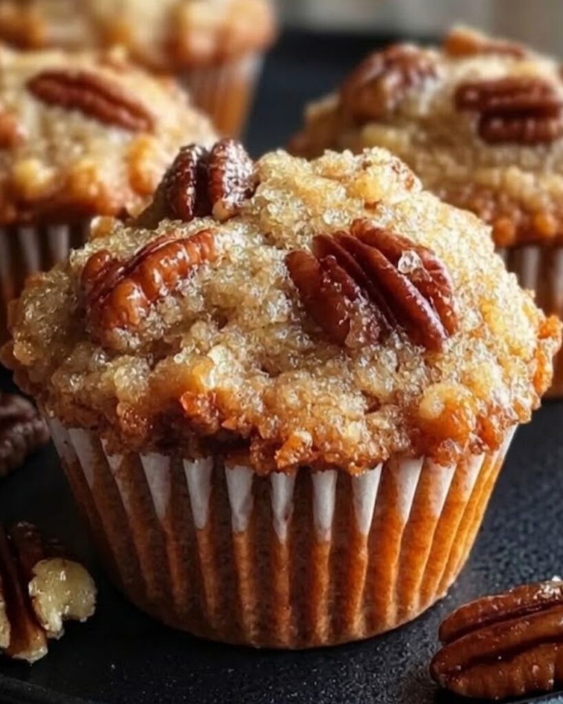 Pecan Pie Brown Sugar Muffins