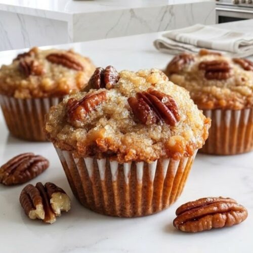Pecan Pie Brown Sugar Muffins